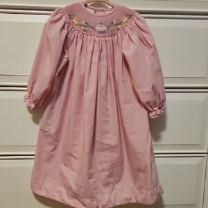 Charming Pink Smocked Nightgown for Kids